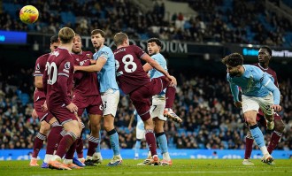 曼城3-0西汉姆联 哈兰德双响